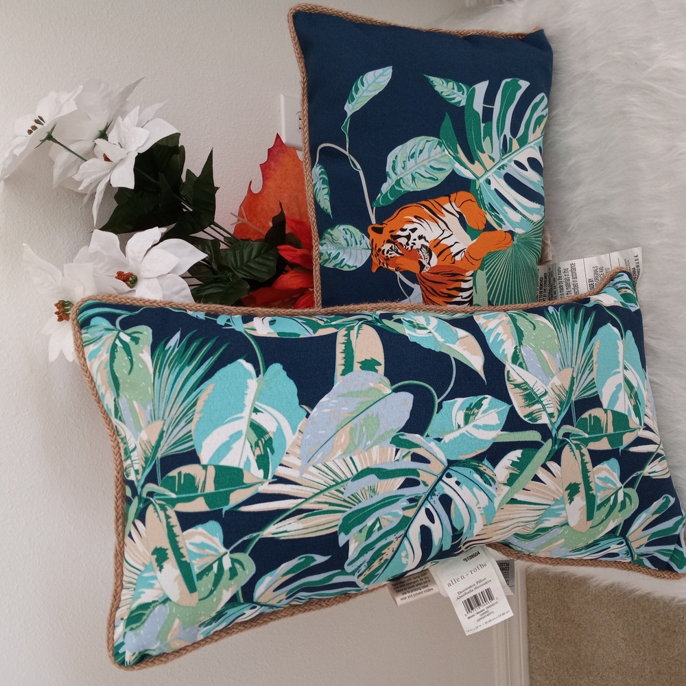 Allen + Roth Tropical Tiger Decorative Pillows - Picture 7 of 7